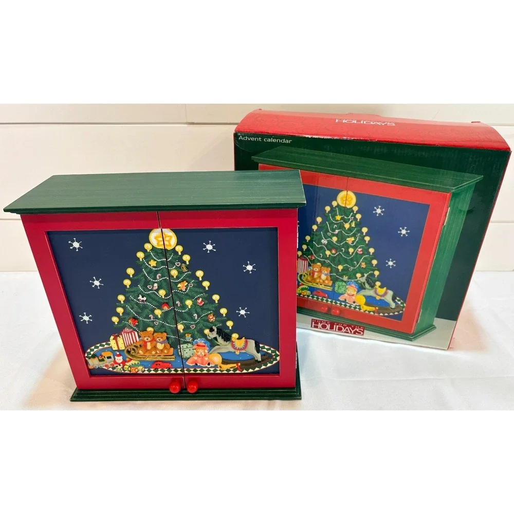 2003 Christmas Wooden Box Advent Calendar